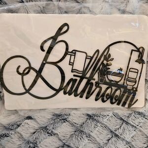 Elegant Black Bathroom Wall Decor